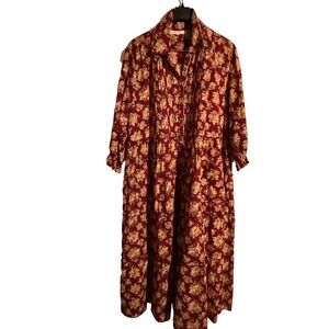 April Cornell Modern Prairie XXL Dress Retro Cottagecore Boho Floral Tiered